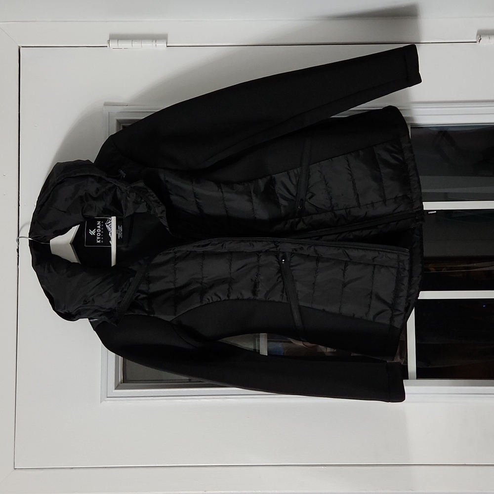 Kyodan Outdoor Collection | Hooded Mixed Media Quilted Running Jacket - …